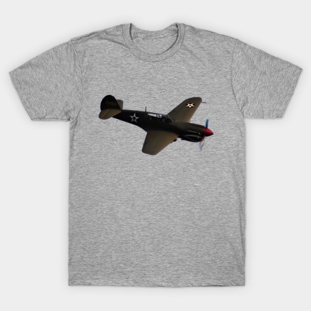 P-40E Warhawk Diving - No Background T-Shirt by acefox1